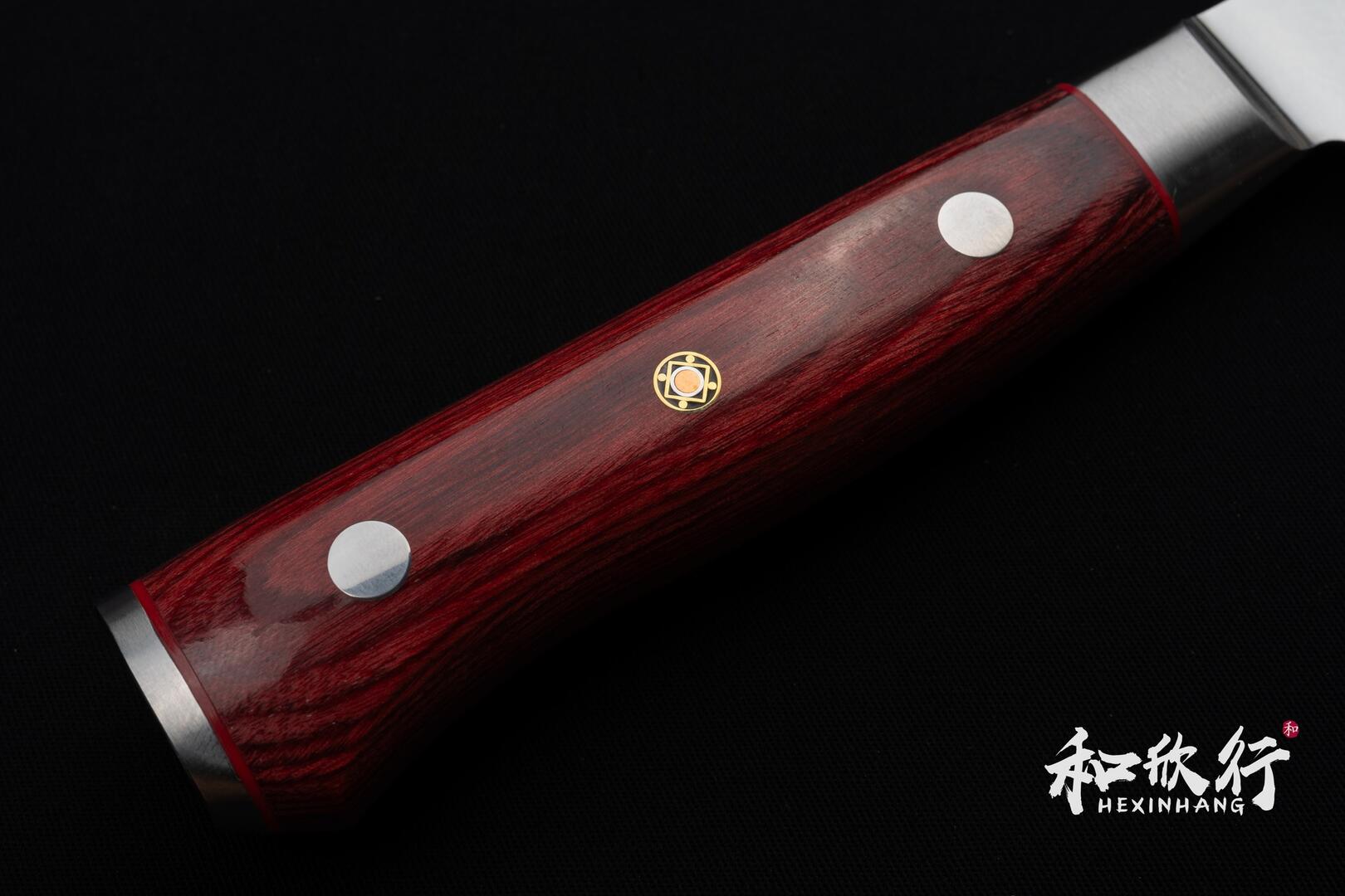 三昧Mcusta Zanmai 紅蓮系列33層大馬士革三德刀／料理刀180mm